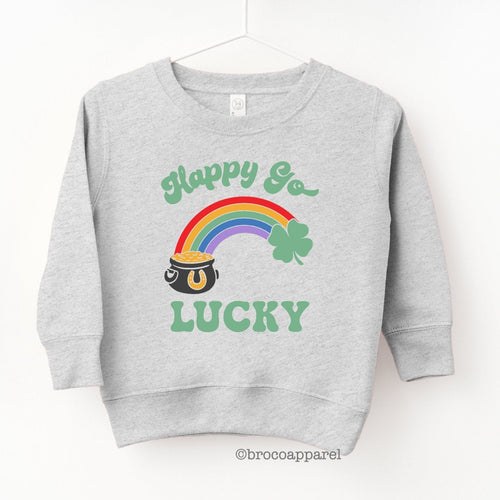Happy Go Lucky Boys St Patricks Day Sweatshirt