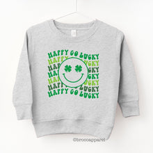 Load image into Gallery viewer, Happy Go Lucky Boys St Patricks Day Sweatshirt